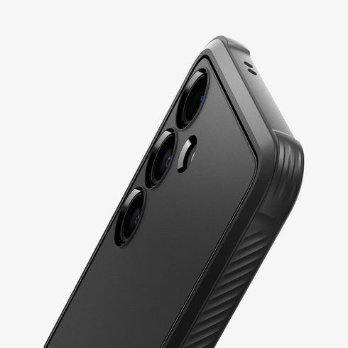 ACS07286 - Galaxy S24 Ultra Case Rugged Armor in Matte Black showing the back